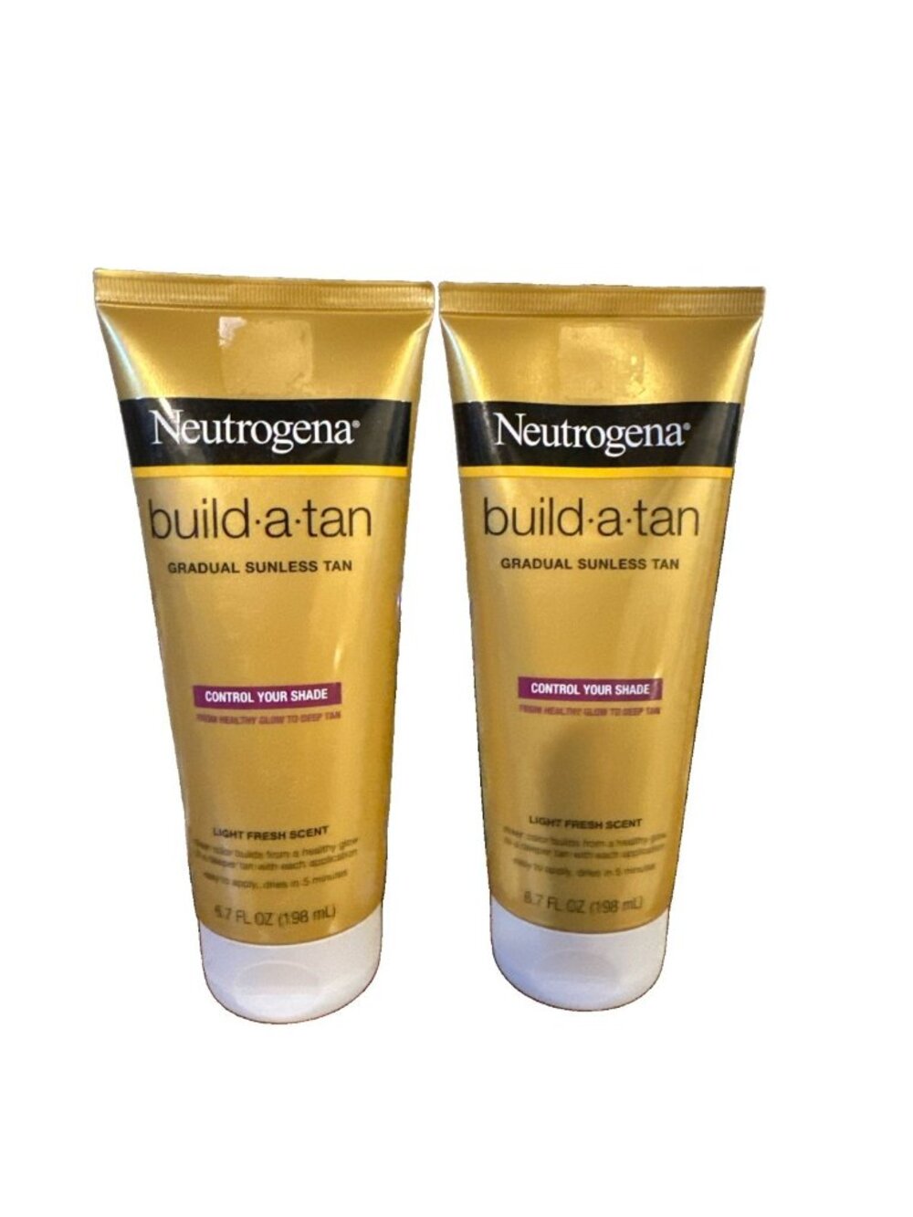 Neutrogena Build A Tan Gradual Sunless Tan 6.7 Ounce Lot Of 2 New
